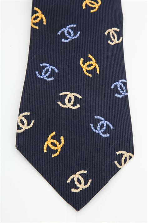 replica chanel ties|Chanel silk tie.